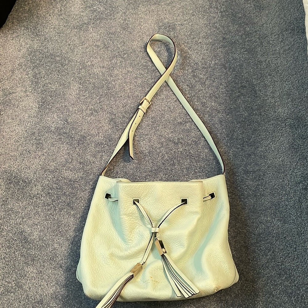 Kate Spade mint green bucket bag